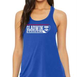 Flowy Racer Back Tank with Gladwin Baseball with Homeplate