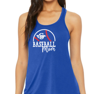 Flowy Racer Back Tank with Gladwin Baseball Mom with G