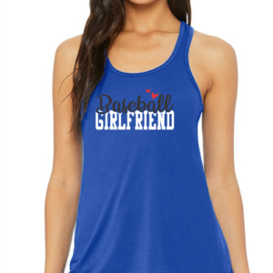 Flowy Racer Back Tank with Baseball Girlfriend