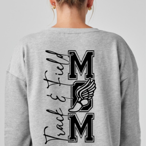Beach Fleece Crewneck with Vertical Track Mom