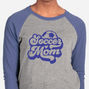 Raglan Tee with Groovy Soccer Mom