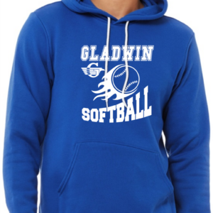 Gladwin Softball Flame Bella Hoodie