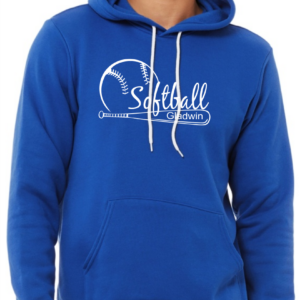 Gladwin Softball Bella Hoodie with Bat