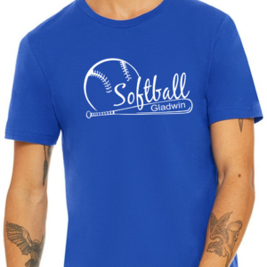 Bella Royal Softball Tee with Bat