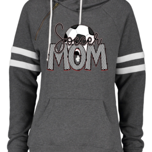 Varsity Pullover Hoodie with Soccer Mom Cheetah