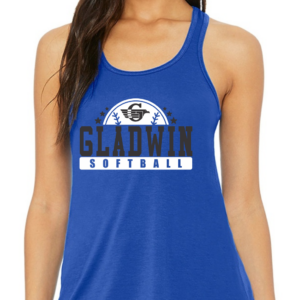 Flowy Racer Back Tank with Gladwin Softball