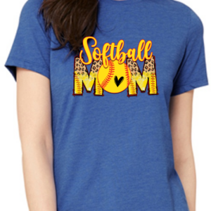Women's Tee with Softball Mom